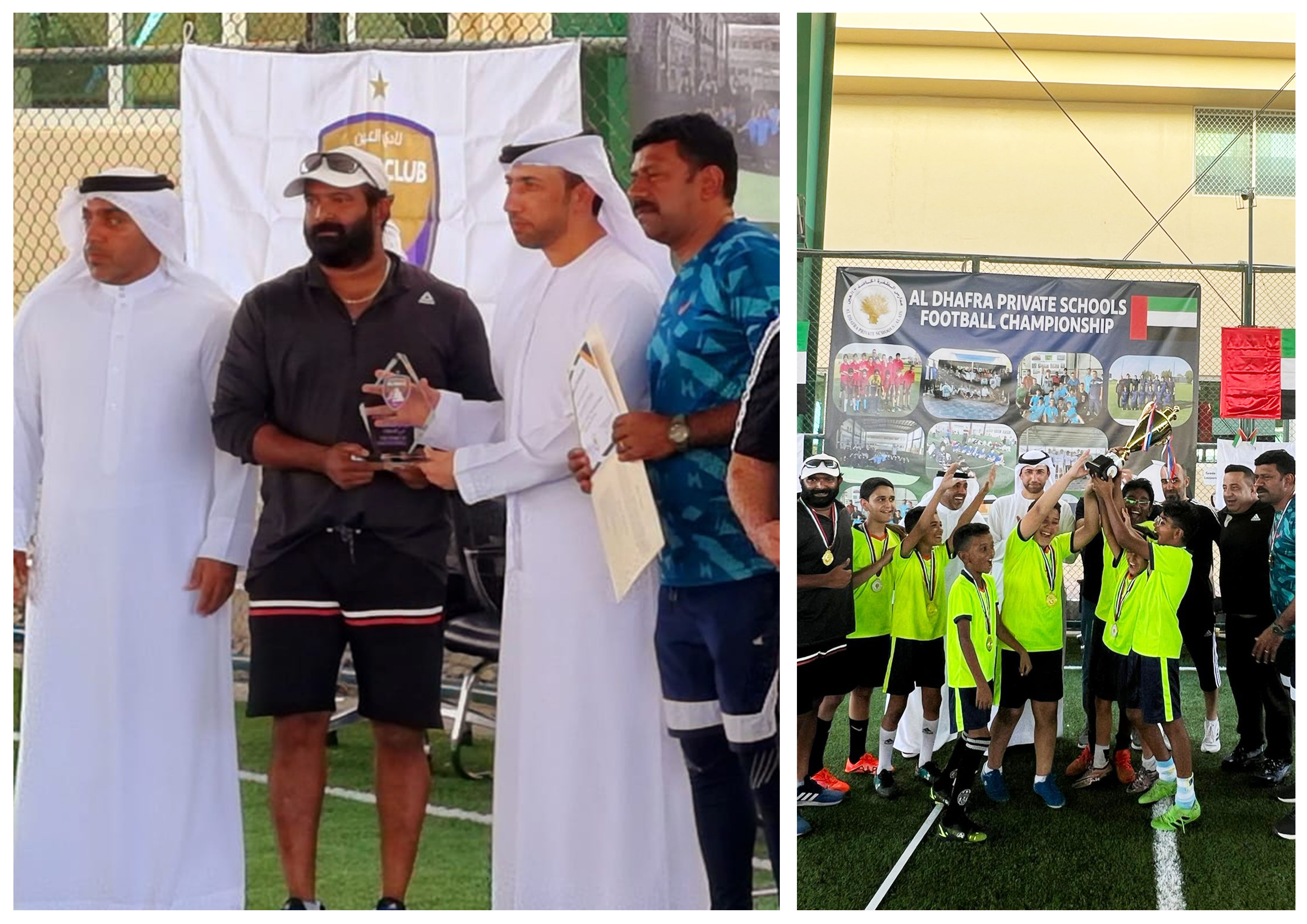 AL Dhafra Football Champions 2023 Collage 1